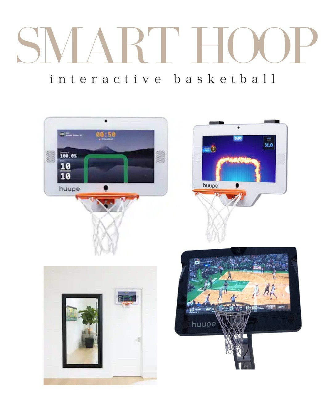 I also saw this video on Facebook.... it's a smart hoop that is engaging, interactive and you can play other people around the world. It also works as a TV. 

#LTKFamily #LTKActive #LTKKids