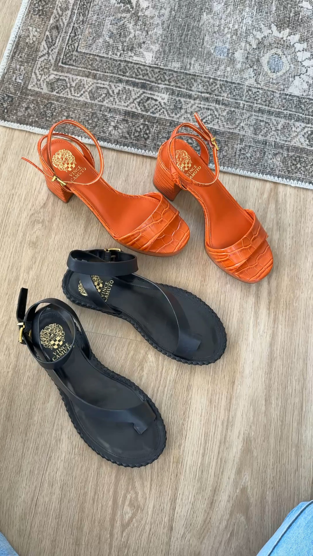 Spring shoes just dropped at @vincecamuto! Some of their shoes have lasted me for years! I’m 5’7” and am wearing my true size 8 in these summer sandals. #vincecamutopartner #ad

