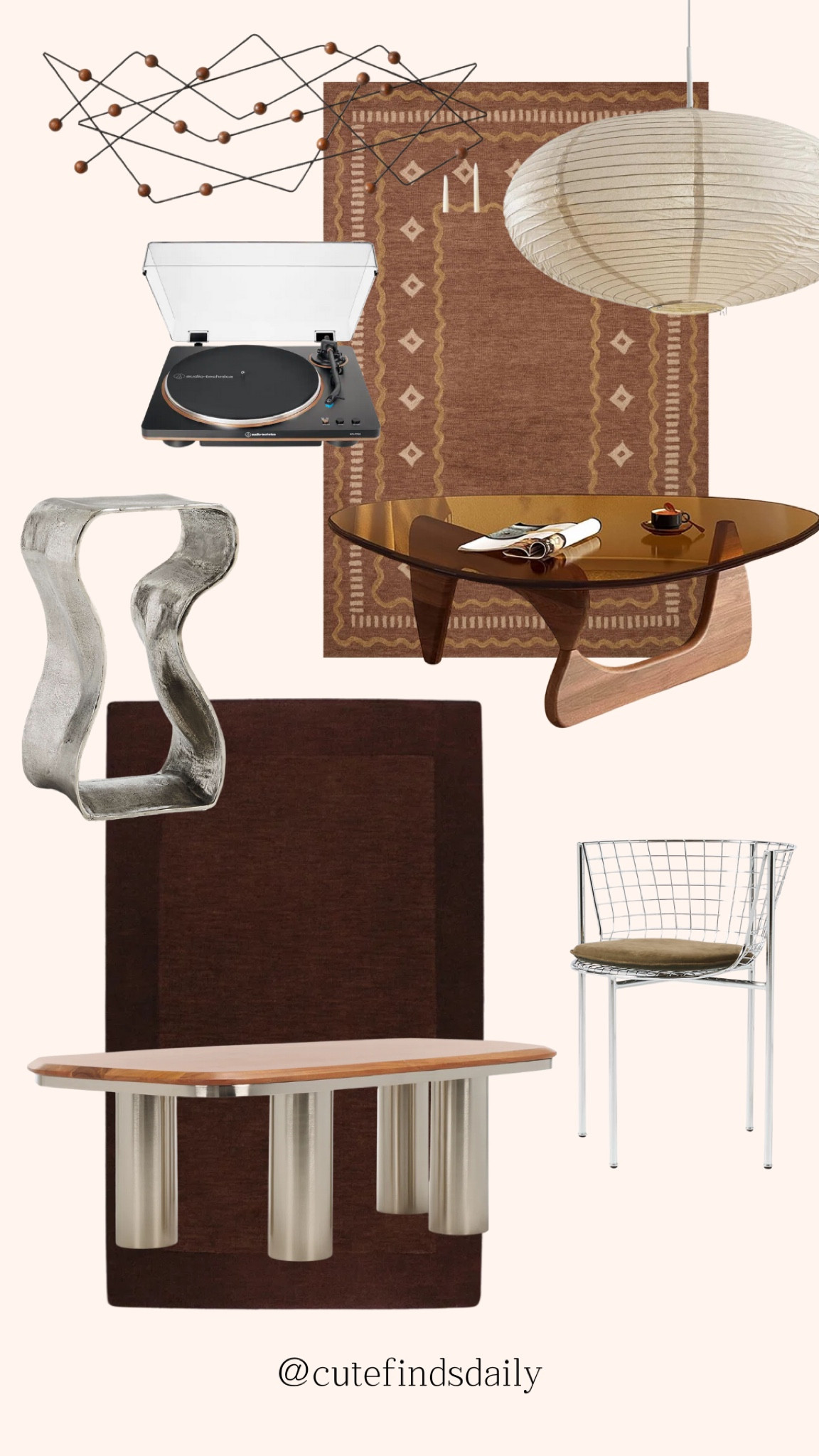 Mid century modern home decor accent rugs coffee table accent chairs pendant lighting #mcm

#LTKMens #LTKHome #LTKHoliday