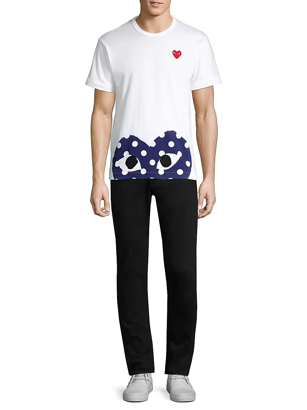 Half Polka Dot Graphic Tee | Saks Fifth Avenue