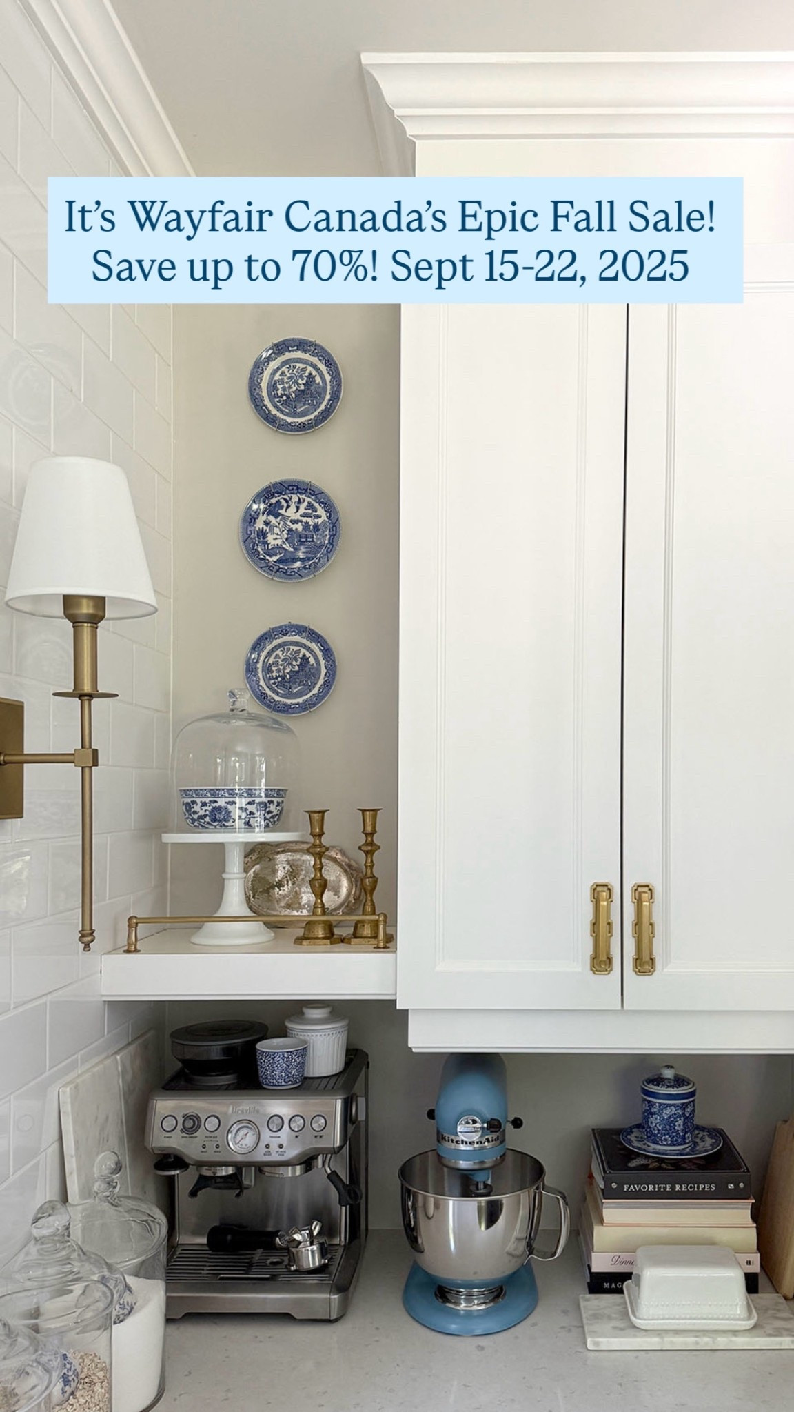 It’s Wayfair Canada’s Epic Fall Sale!
@wayfaircanada
Save up to 70%!
Sept 15-22, 2025
This corner of our kitchen got a chic new upgrade! My new blue stand mixer from @wayfaircanada is the perfect piece to elevate our kitchen! Bring on the fall baking!💙
#WayfairCAPartner
#WayfairCAHome

#LTKStyleTip #LTKHome