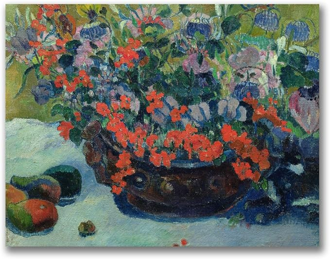Trademark Art Bouquet of Flowers 1897 Canvas Art by Paul Gauguin, 24 by 32-Inch | Amazon (US)