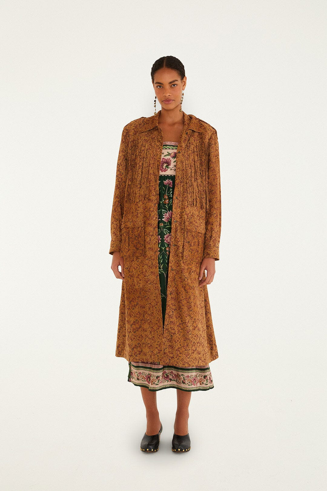 Liberty Leather Trench Coat | FarmRio (US)