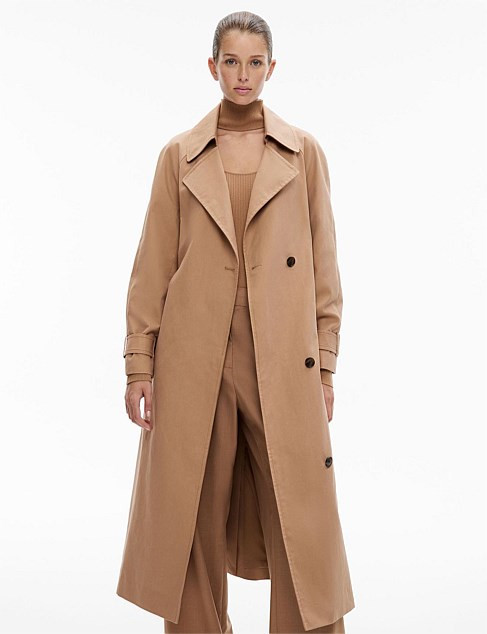 Witchery Double-breasted Trench Coat | David Jones | David Jones (Australia & New Zealand)