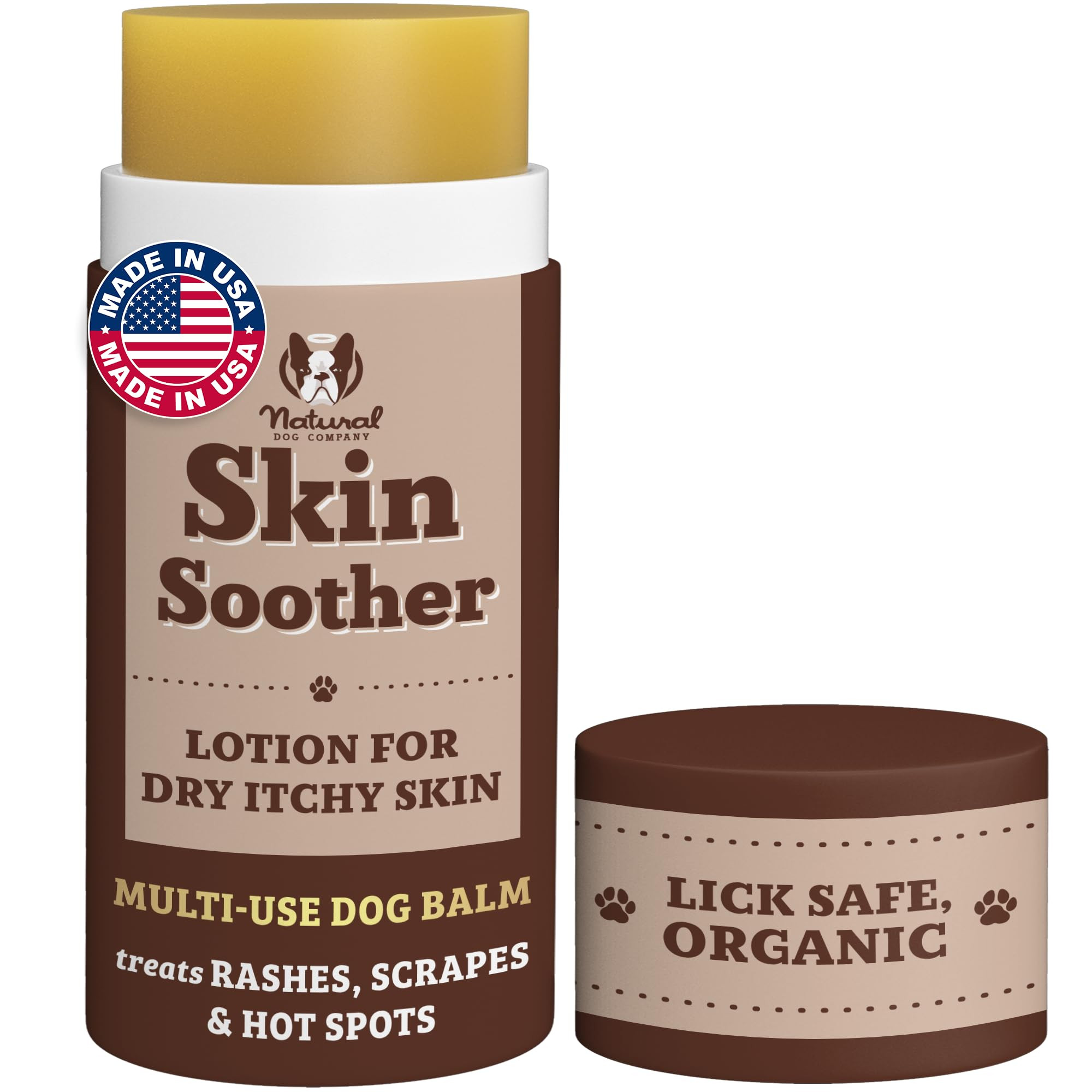 Natural Dog Company Skin Soother Balm for Dogs – 2oz Stick, All Natural Hot Spot & Rash Relief ... | Amazon (US)