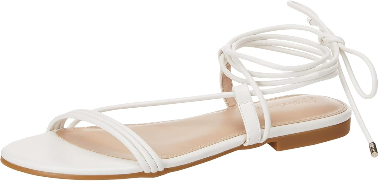 The Drop womens Samantha Flat Strappy Lace-Up Sandal Flat Sandal | Amazon (CA)
