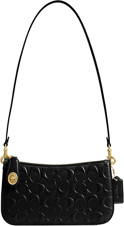 COACH Patent Signature Leather Pochette | Amazon (US)