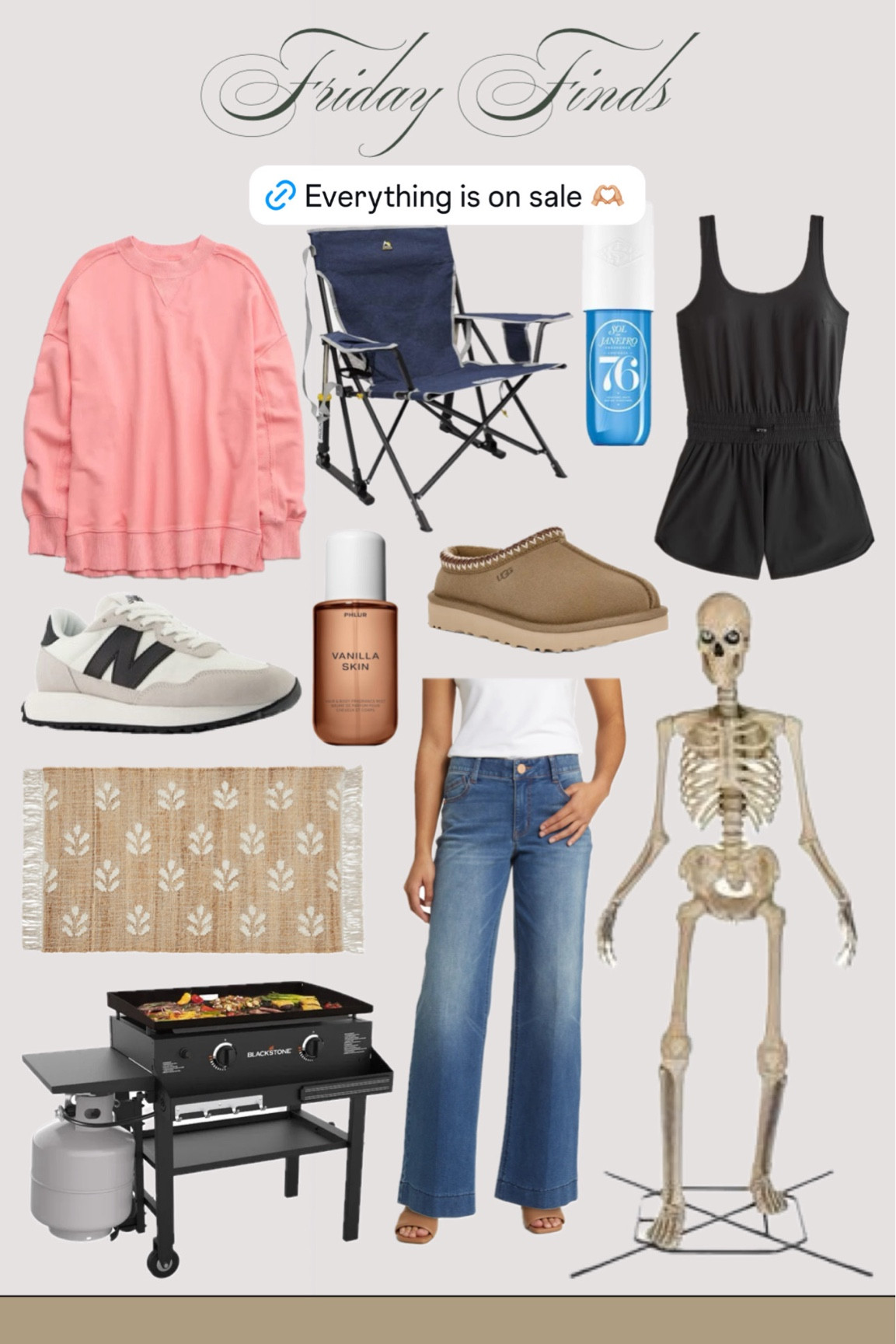 Friday finds of the week 🫶🏼 Halloween decor + fall decor + school clothes + perfume + new balances + shoes + wedding dress + Walmart home finds + Walmart fall decor + athleisure + gym outfit + summer sale + black stone grill + 76 perfume 