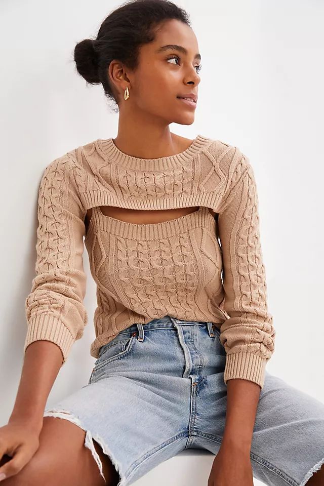 Cable-Knit Sweater Tank Set | Anthropologie (US)
