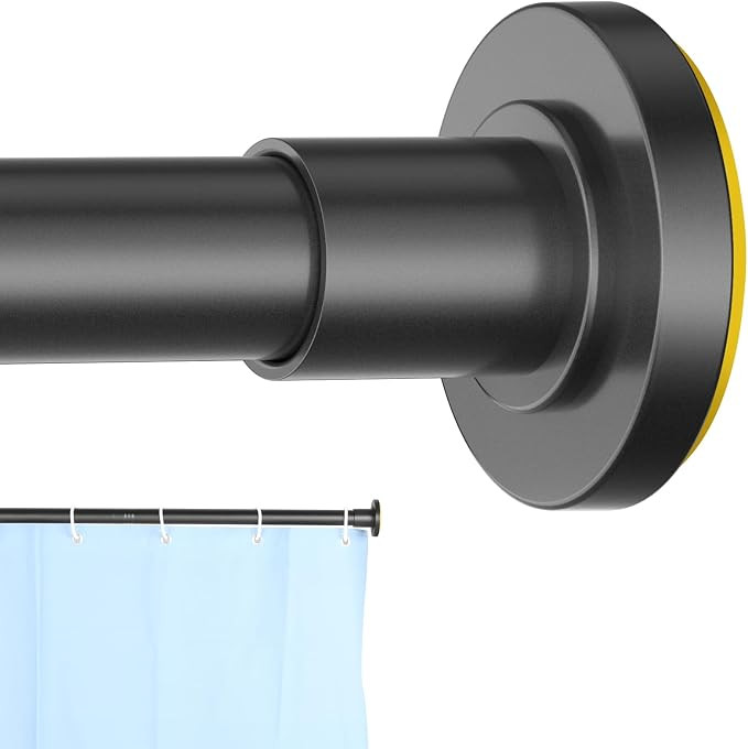 CorkLatta Black Shower Curtain Rod 31 to 80 Inch,1 Inch Diameter Heavy Duty Adjustable Spring Ten... | Amazon (US)