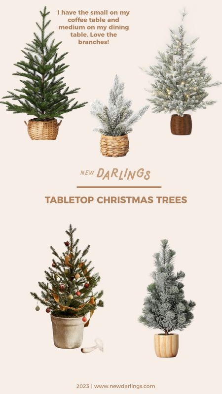 The cutest table top Christmas trees! I love the one on the top left from target. The branches look great in real life. 🌲

#LTKGiftGuide #LTKSeasonal #LTKHoliday