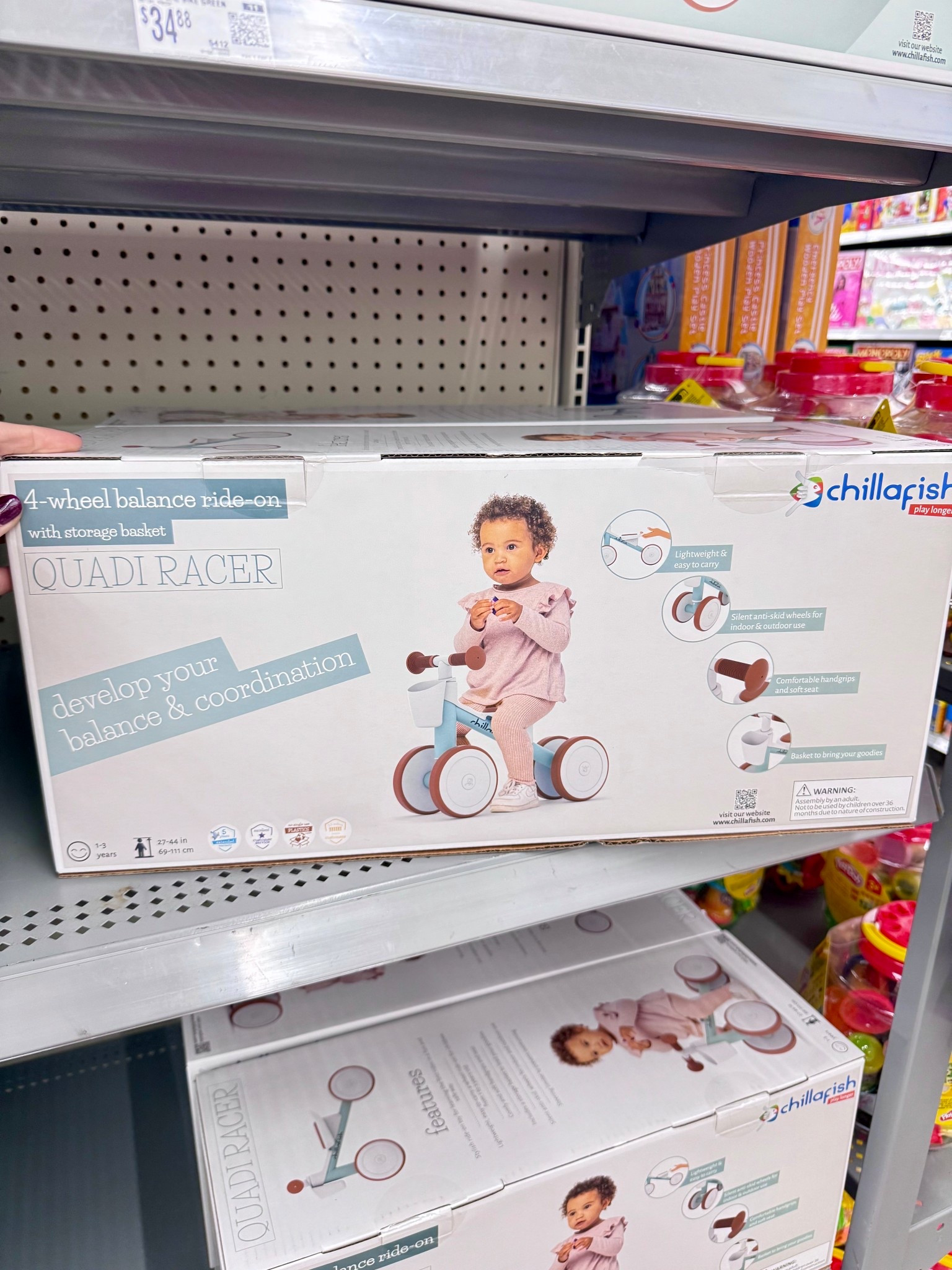 Chillafish Quadi Racer 4-Wheel Ride-On Toy for Toddlers Ages 1-3, Adjustable Seat, Indoor and Outdoor Use, Breeze

#LTKGiftGuide #LTKHoliday #LTKKids