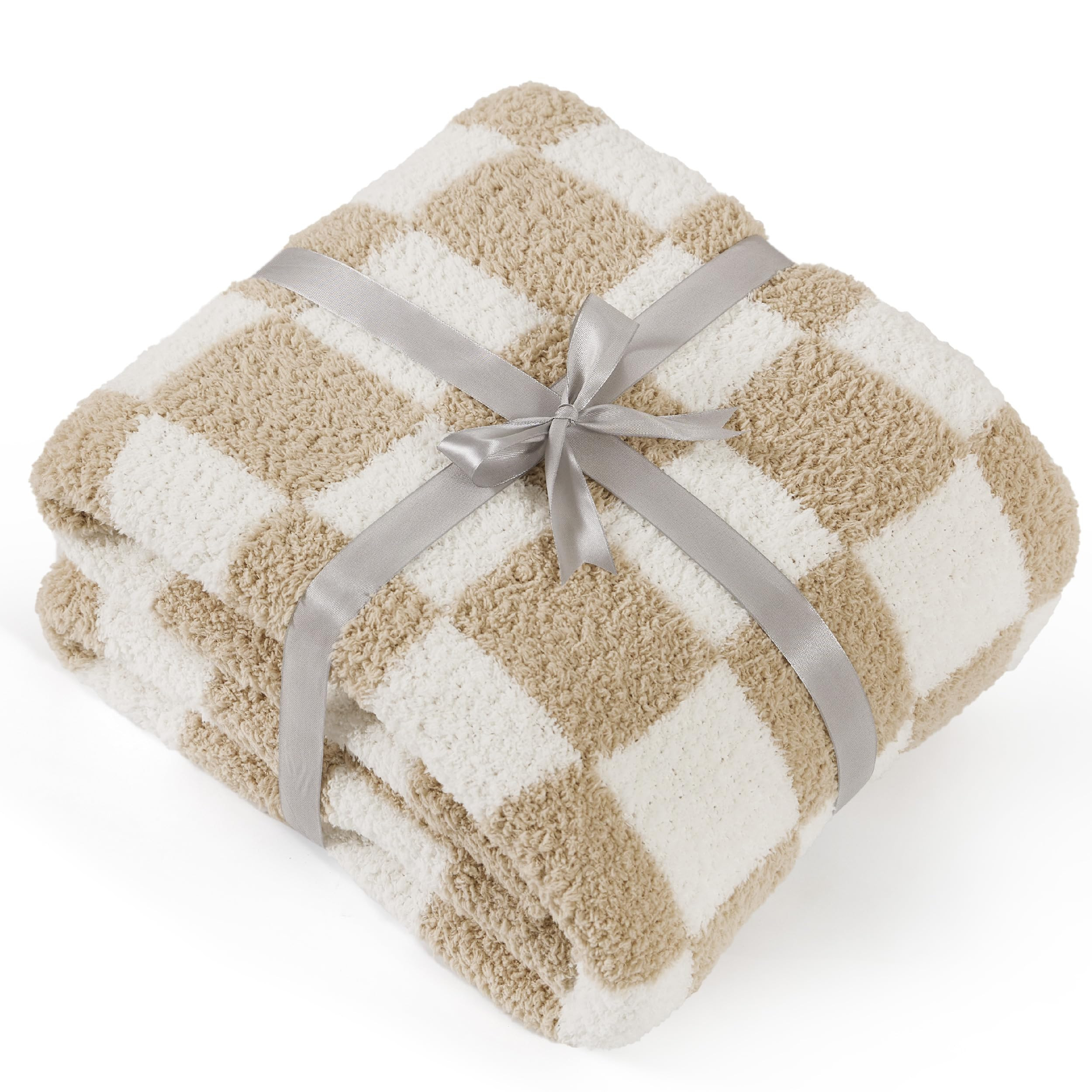 Bedsure Checkered Throw Blanket - Super Soft Knit Throw Blanket, Warm Cozy Fluffy Lightweight Bla... | Amazon (US)