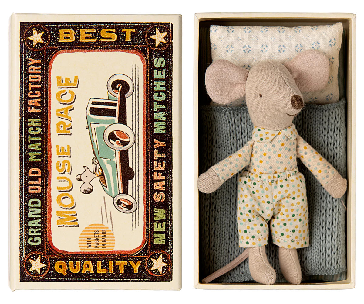 Maileg Little brother mouse in matchbox | Persnickety