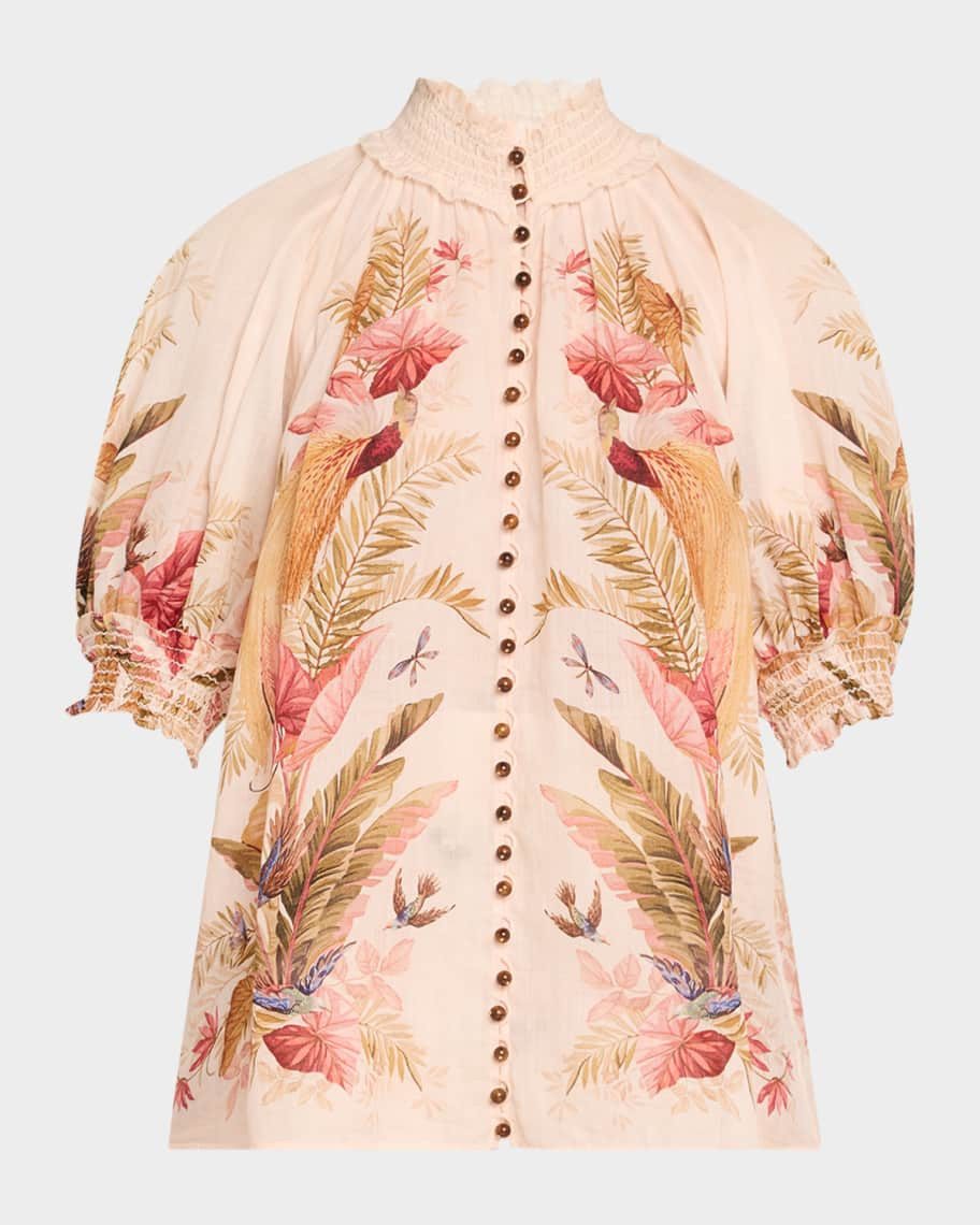 Zimmermann Ascension Billow Blouse | Neiman Marcus