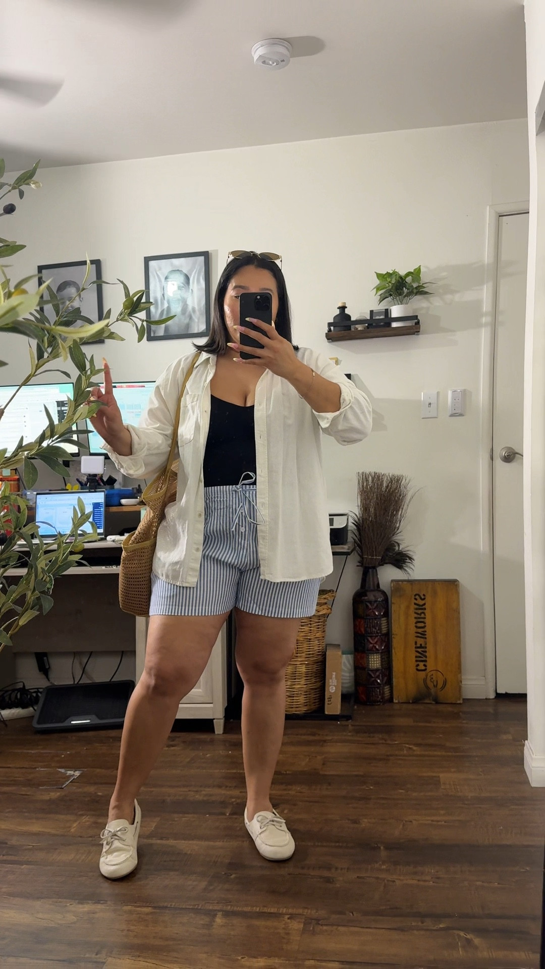 Super easy casual outfit that is perfect going into spring/ summer and tummy friendly. 

Blouse - large/ runs big 
Bodysuit - large - tts 
Striped shorts - large / tts/ tummy friendly 

Spring outfit 
Summer outfit 
Midsize outfit 
Midsize fashion 
Curvy fashion 
Vacation outfit 
Boat shoes
Casual outfit 
Gingham shorts 
Striped shorts 

#LTKPetite #LTKootd #LTKMidsize #LTKootd #LTKPetite #LTKMidsize

#LTKootd #LTKPetite #LTKMidsize