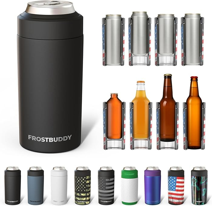 Frost Buddy Universal Can Cooler - Fits All - For Regular 12 & 16 oz or Slim-Size Bottles - Insul... | Amazon (US)