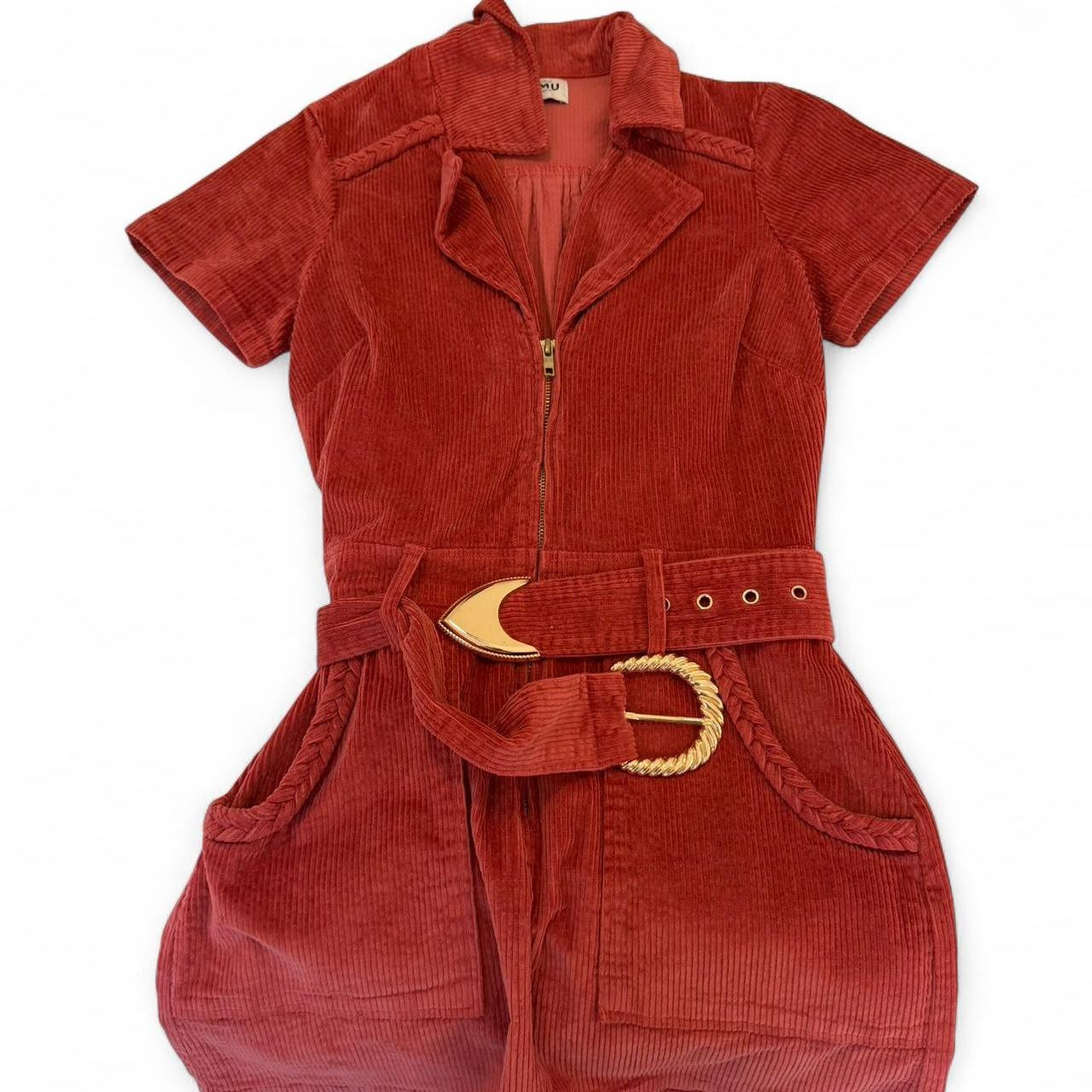 Show Me Your Mumu Women's Dress - Red/Orange | Depop US