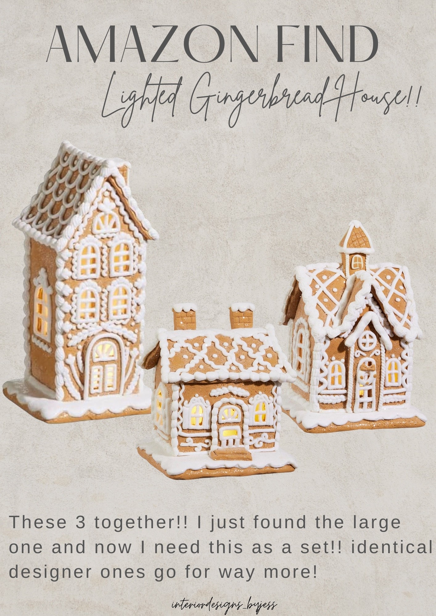 Amazon home Christmas lighted gingerbread houses that are identical to ones sold by designers and these are a fraction of the price!!

#LTKSeasonal #LTKFindsUnder50 #LTKHome