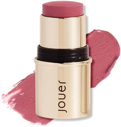 Jouer Blush & Bloom Cheek + Lipstick, Bare Rose - Hydrating Cream Blush Stick for Cheek and Lip T... | Amazon (US)