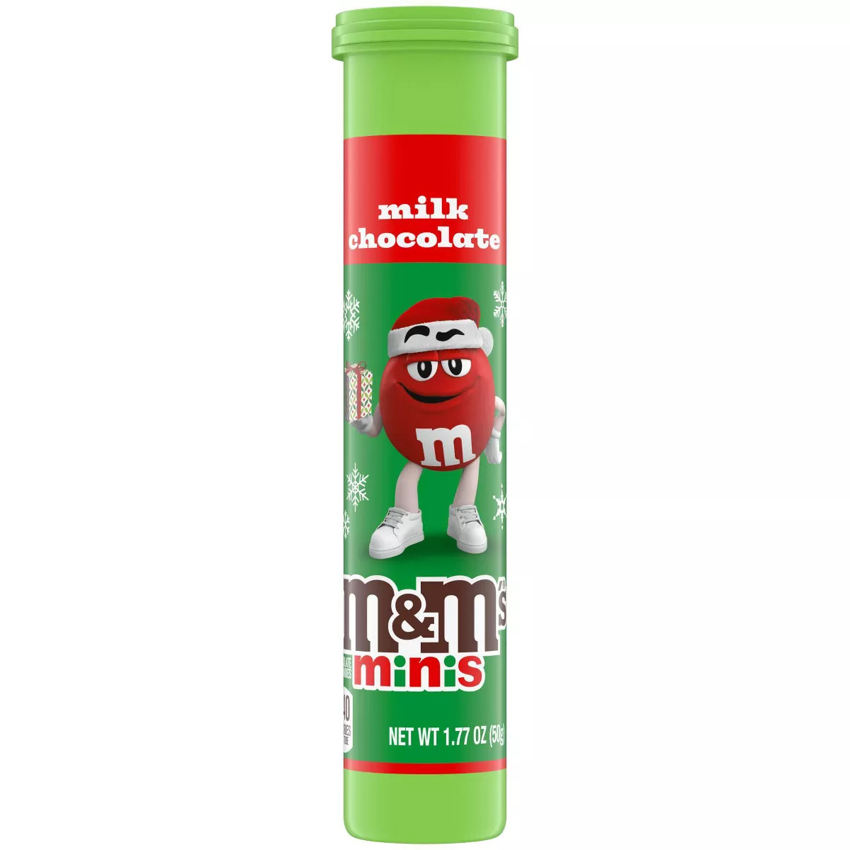 M&M's Christmas Minis MegaTube - 1.77oz | Target