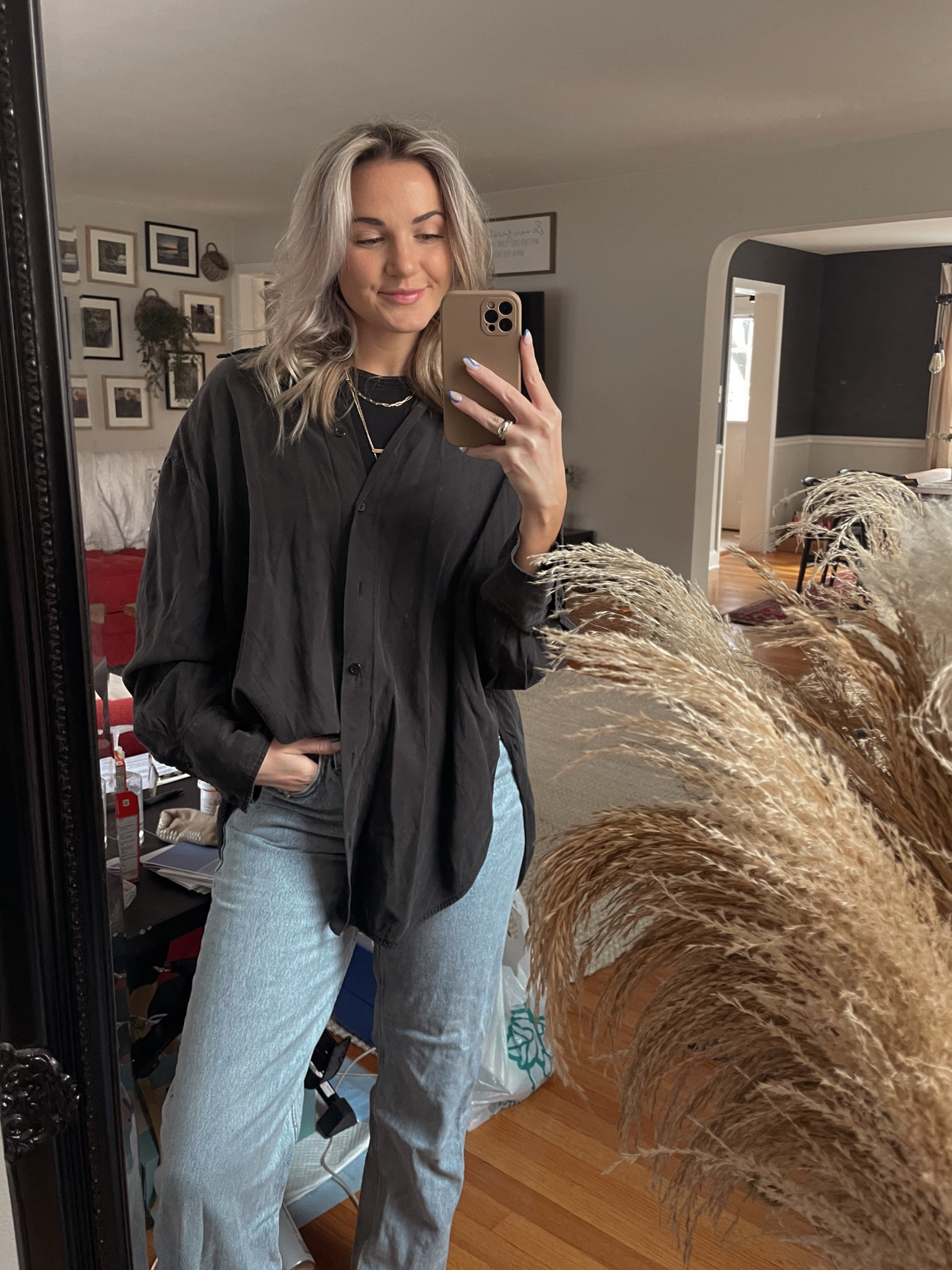 Casual Friday outfit! Dad jeans, oversized shirt and some accessories!!! I love Levi dad jeans, i live i them lol 
#amazonoutfit #amazonfind #goldjewelry #amazonjewelry 

#LTKunder100 #LTKfit #LTKstyletip