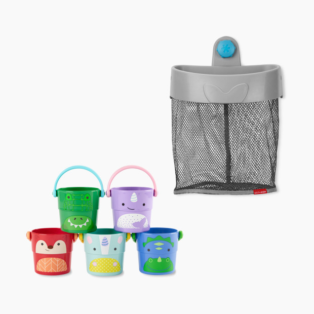 Skip Hop Bath Time Essentials Bundle in Ferguson Fox/Zoo Crew Size 9.8"" x 5.5"" x 11.5 | Babylist