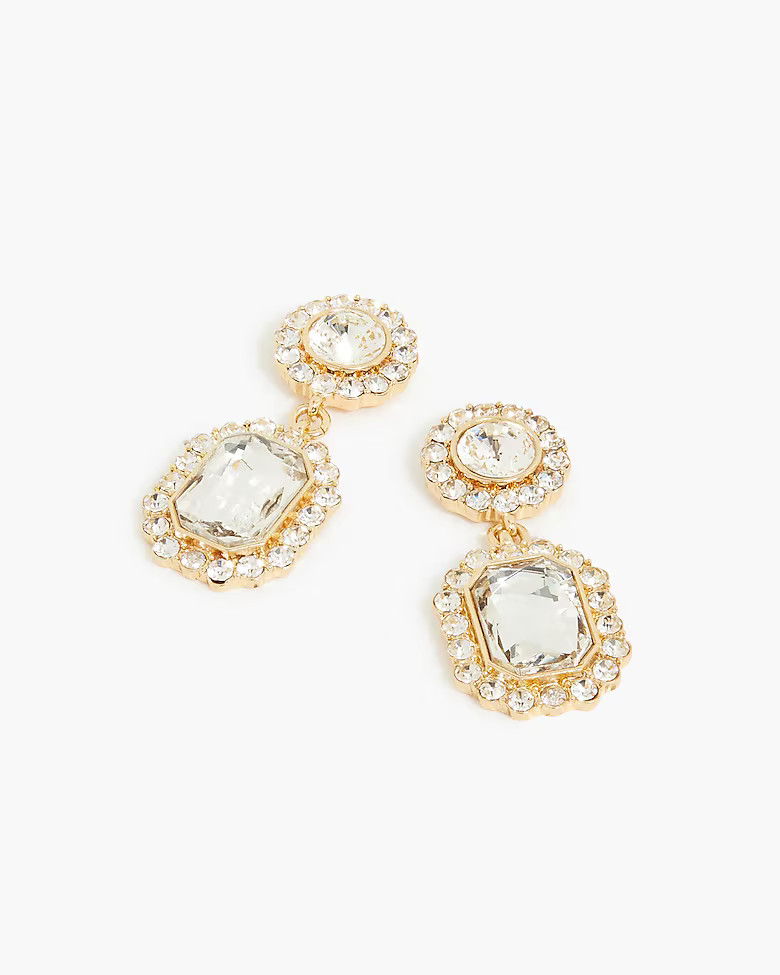 Crystal drop earrings | J.Crew Factory