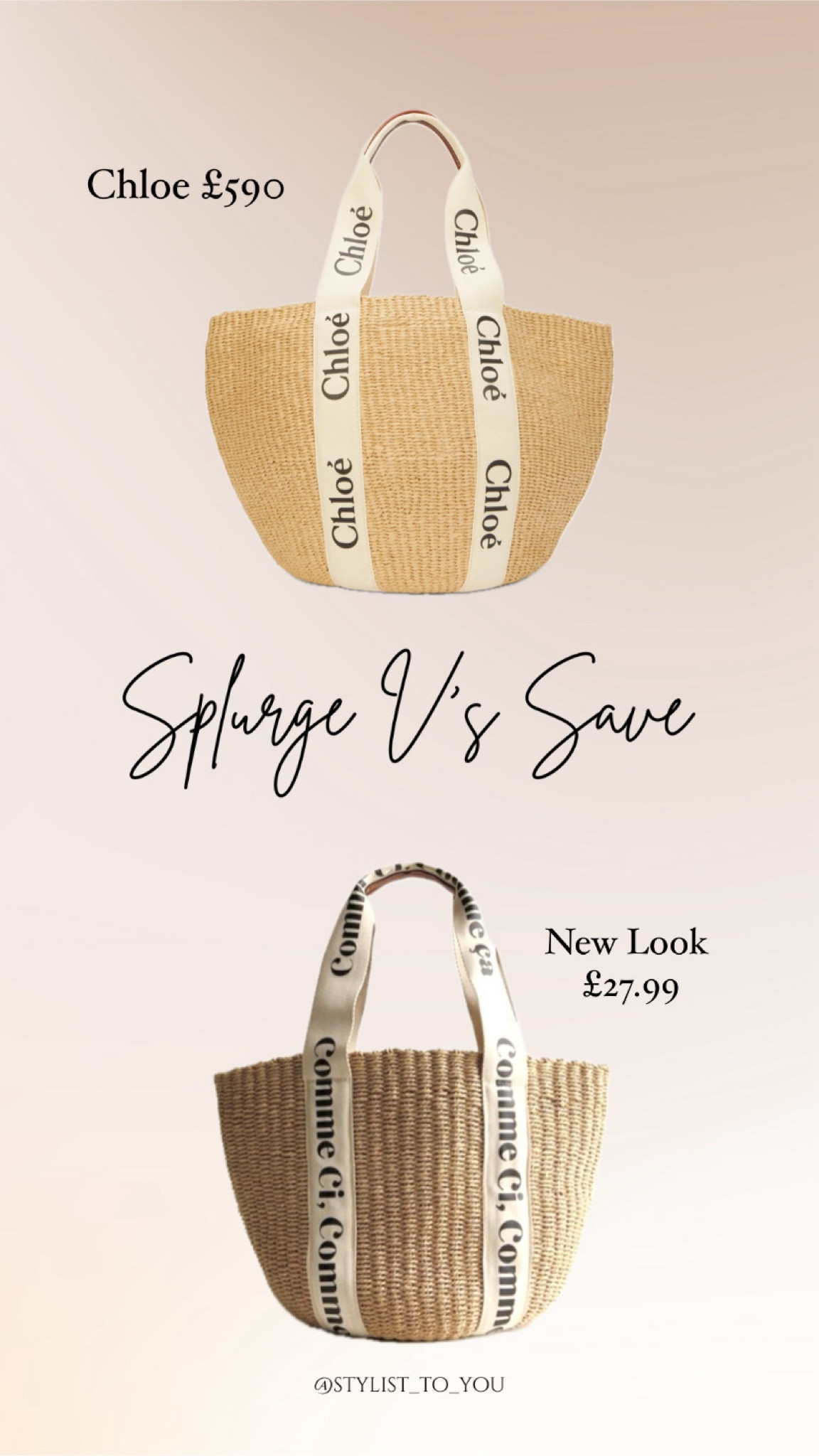 Chloe Woody Bag dupe find for only £27.99!


designer high street dupe splurge Vs save luxury high end budget cheap cheaper new look ego Steve Madden fashion footwear ss24 travel holiday beach pool vacay vacation aesthetic style lookbook casual smart raffia straw wicker natural neutral tote shopper beach bag 

#LTKsummer #LTKbag #LTKeurope