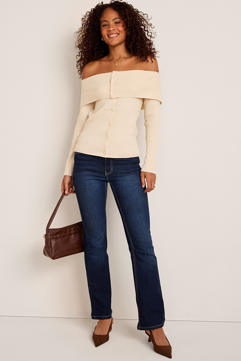 Becky Off the Shoulder Sweater | Francesca's