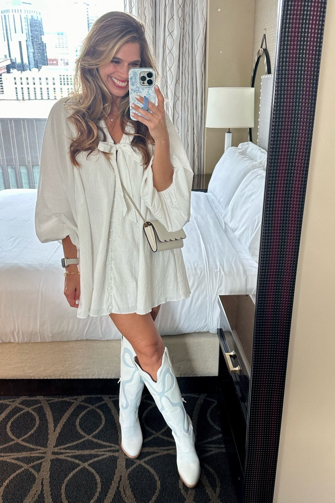 Nashville outfit, Bow Boots, dress and boots 

#LTKShoeCrush #LTKStyleTip