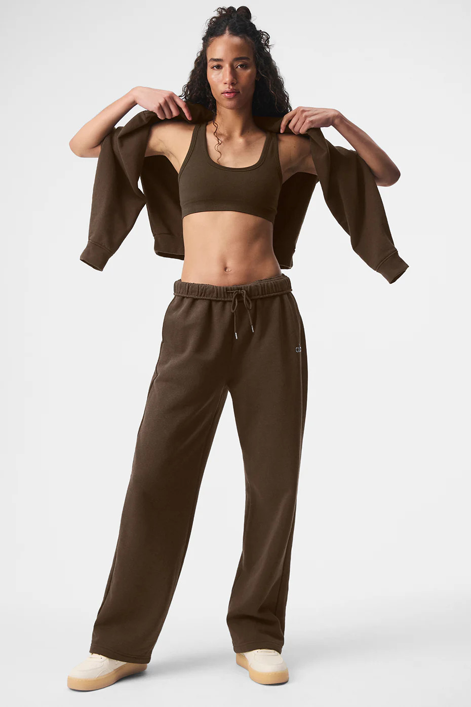 Alo YogaÂ® | Accolade Straight Leg Sweatpant in Espresso Brown, Size: 2XL | Alo Yoga