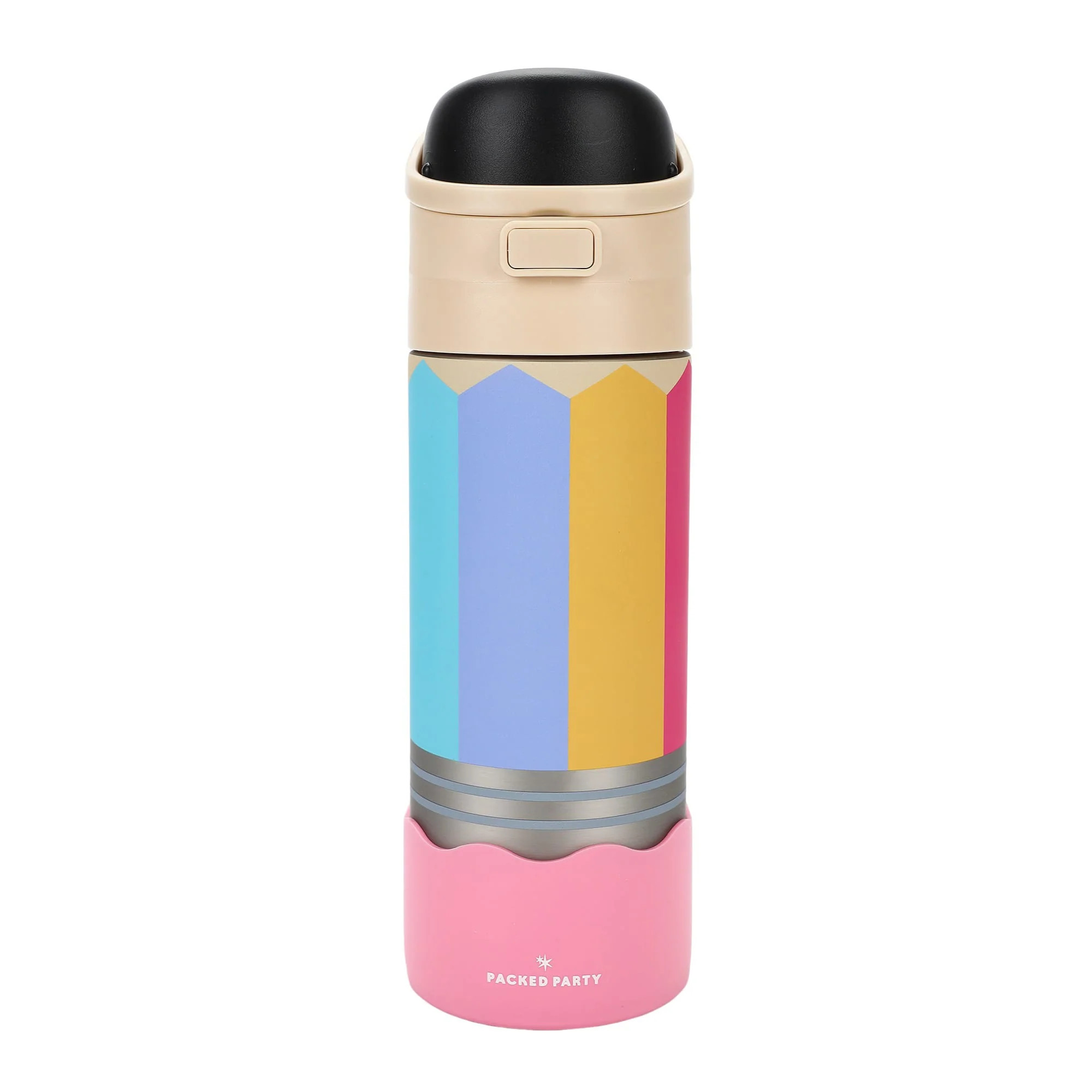 Pencil Shaped Stainless Steel Water Bottle (24 Oz) | Packed Party
