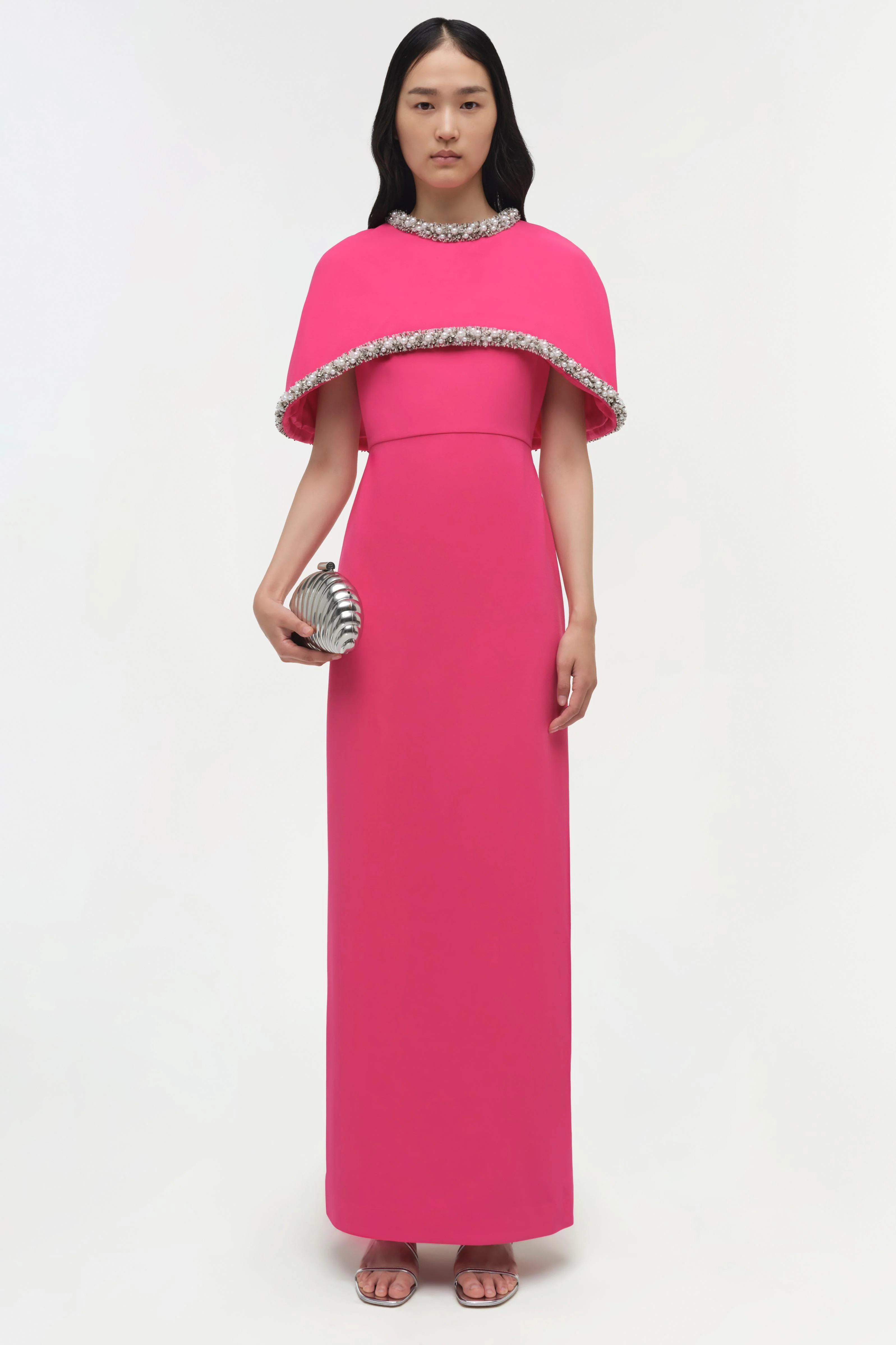 Bellamy Embellished Cape Gown | Simkhai