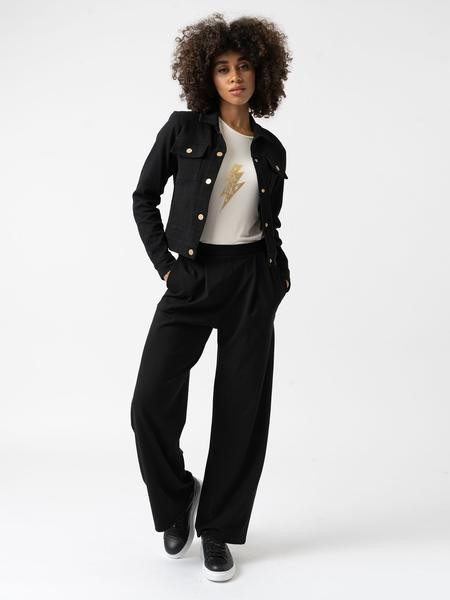 Chelsea Wide Leg Pant - Black | Saint & Sofia UK