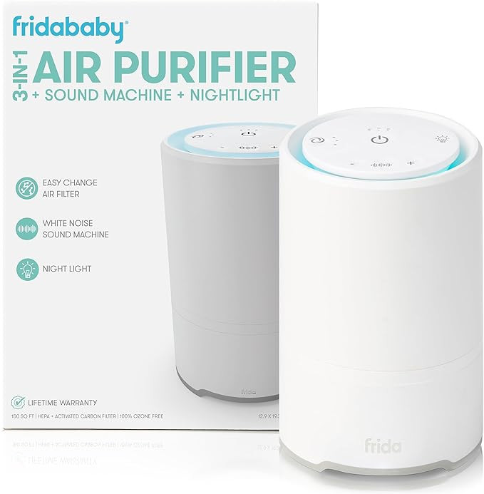 Frida Baby 3-in-1 Baby Air Purifier for Allergy Relief, Sound Machine for Sleeping + Nightlight, ... | Amazon (US)