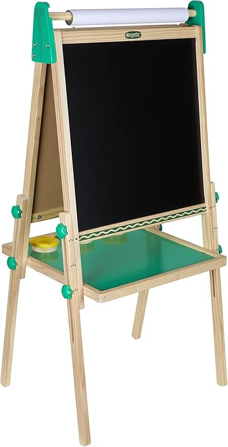 Crayola Kids Wooden Easel, Dry Erase Board & Chalkboard, Gift for Kids, Age 4, 5, 6, 7 | Amazon (US)