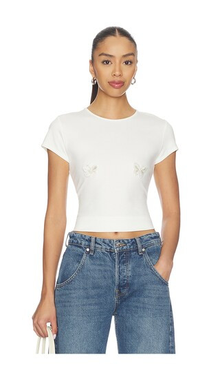 Stacey Tee in White | Revolve Clothing (Global)