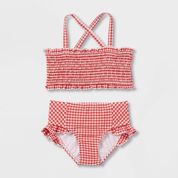 Toddler Girls' Gingham Bikini Set - Cat & Jack™ | Target