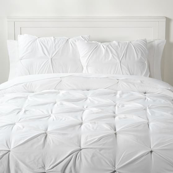 Microfiber Pintuck Comforter + Sham | Pottery Barn Teen