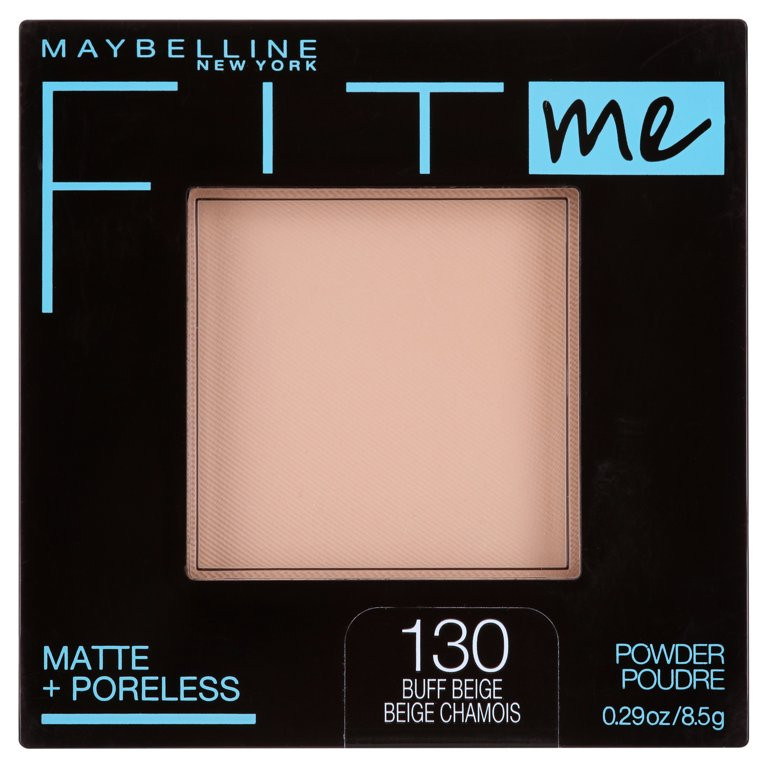 Maybelline Fit Me Matte Poreless Pressed Face Powder Makeup, Buff Beige, 0.29 oz | Walmart (US)