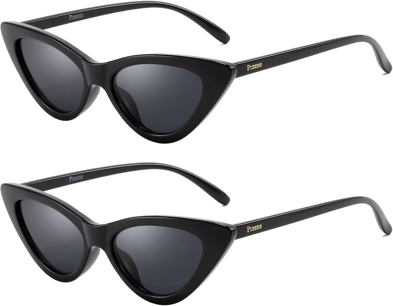 Przene Cat Eye Sunglasses for Women Men Candy Color Small Frame Trendy Cateye Sun Glasses 6581 | Amazon (US)