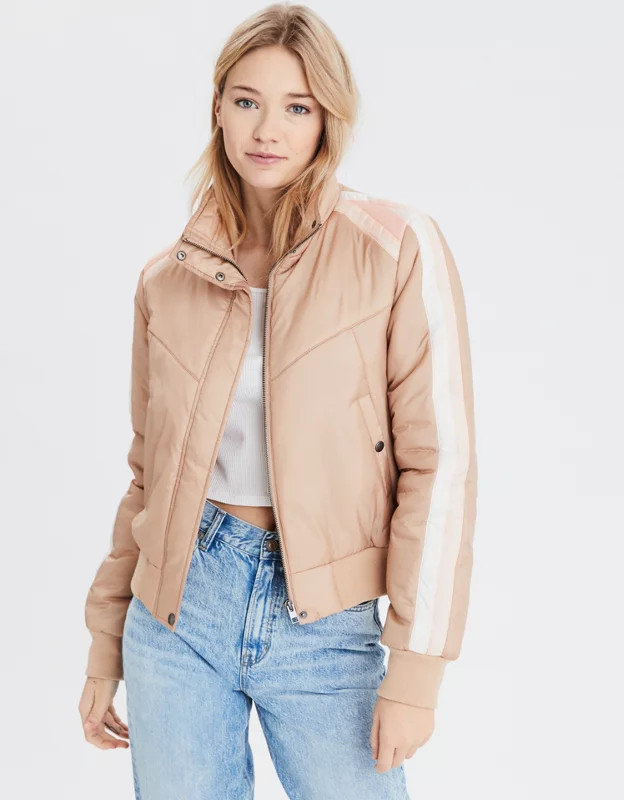 AE Puffer Bomber Jacket | American Eagle Outfitters (US & CA)