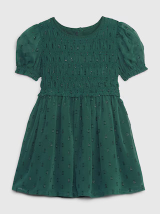Toddler Smocked Puff Sleeve Dress | Gap (US)