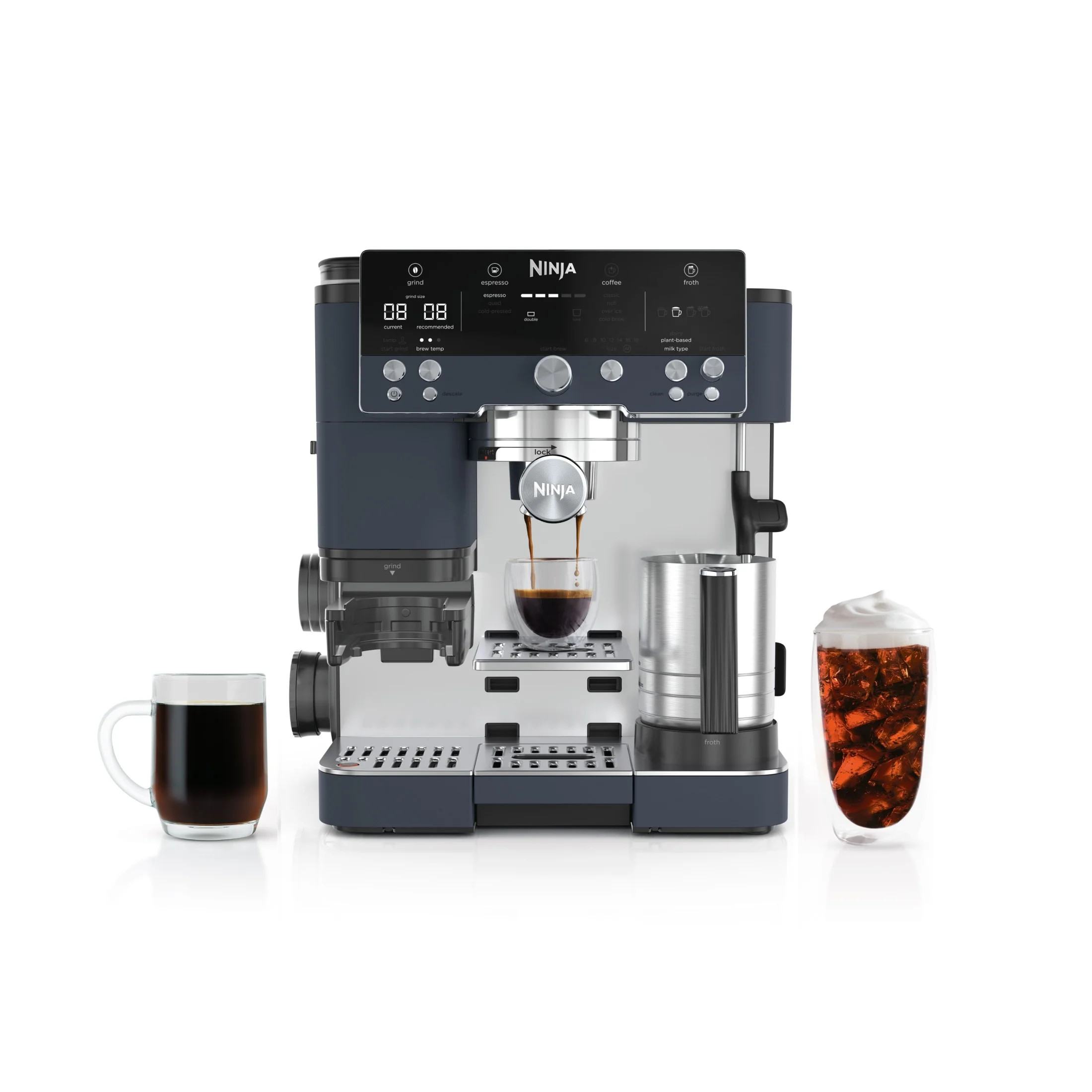 Ninja Luxe Caf\u00e9 Premier Espresso Machine & Drip Coffee Maker, Rapid Cold Brew, Integrated Gr... | Walmart (US)