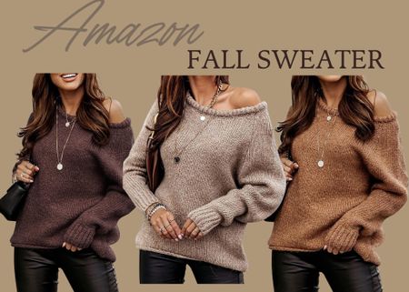 Such a cute off the shoulder sweater for Fall. Staying in-trend for the upcoming season  

#LTKSeasonal #LTKstyletip #LTKunder50