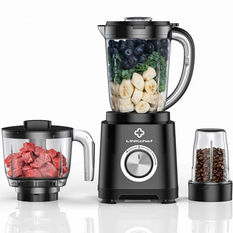 LINKChef Smoothie Blender 57oz  Food Processor Combo with Powerful Chopper Grinder | Walmart (US)