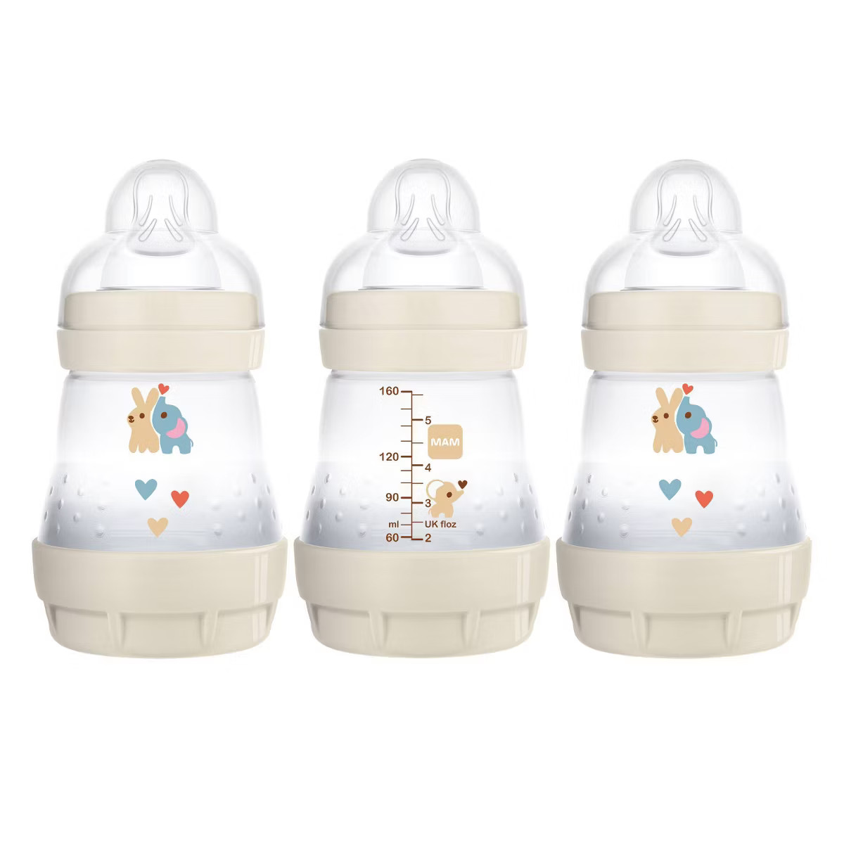 MAM Easy Start Anti-Colic Baby Bottles 0m+ - 5oz/3pk - Unisex | Target