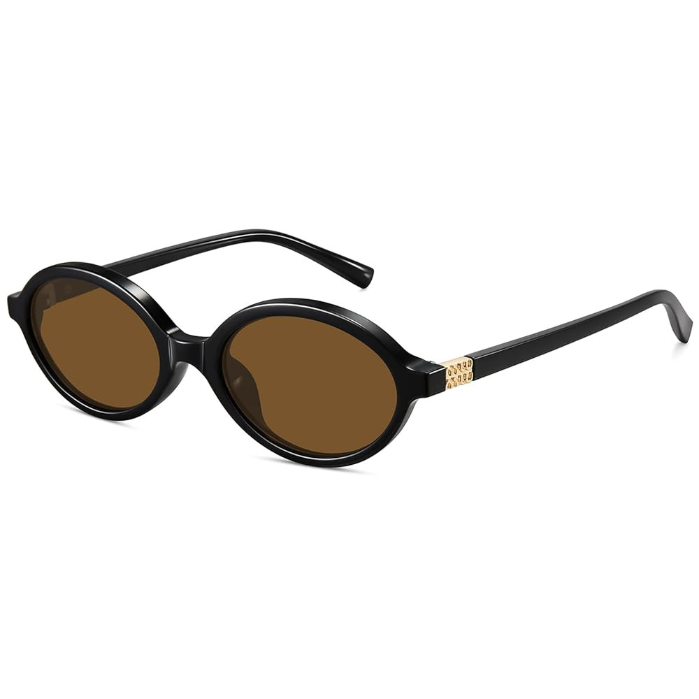 WOWSUN Retro Oval Sunglasses Womens Trendy Sun Glasses Sunnies UV400 Protection | Amazon (US)
