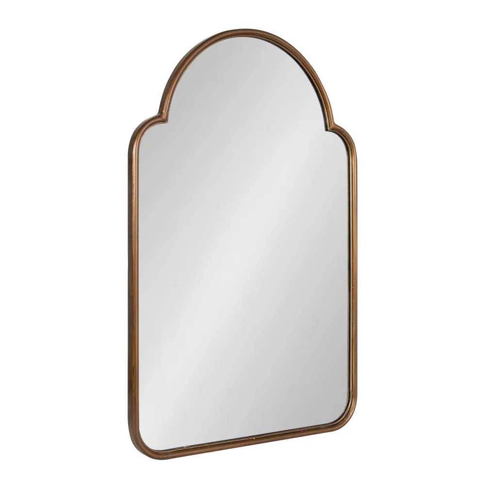 Kate and Laurel Arthell 24-in W x 36-in H Arch Gold Framed Wall Mirror one_size | 222572 | Lowe's